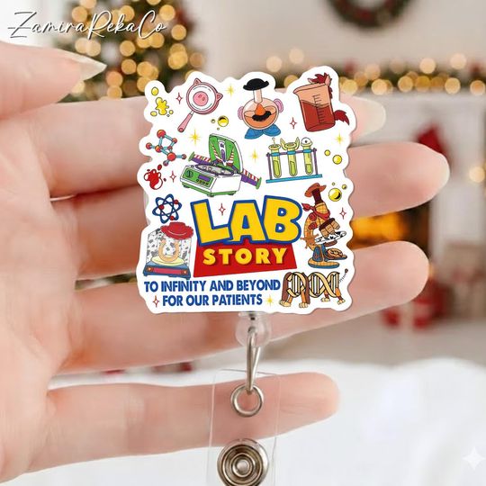 Discover Lab Week 2026 Laboratory Team Badge Reel, Medical Lab Appreciation Retractable ID Holder, Lab Story Accessory