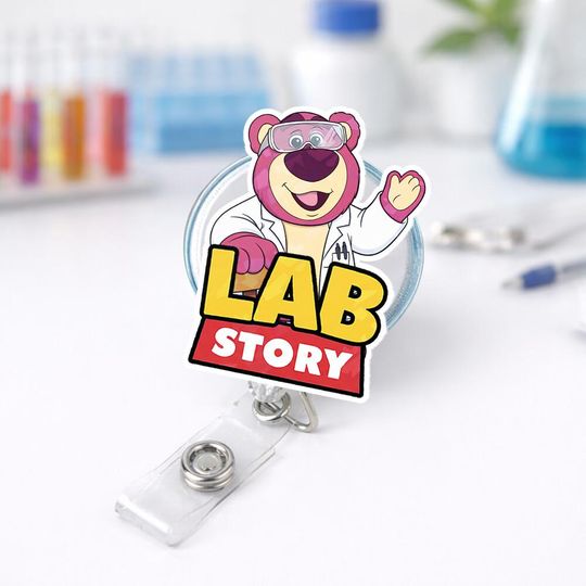 Discover Losto Toy Story Lab Week 2026 Badge Reel, Buzz Lightyear Woody Jessie Bo Peep Lab Team Retractable ID Badge Holder