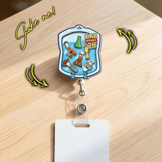 Discover Personalized Lab Story Shaker Badge Reel: Medical Lab Week 2026 IV Bag ID Holder JDJ412