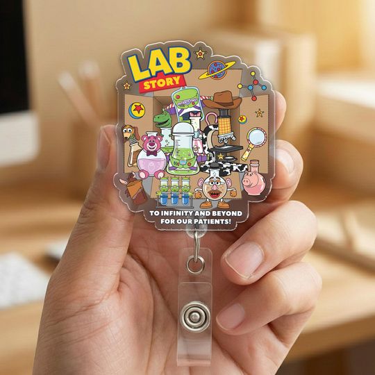 Lab Week 2026 Badge Reel Lab Scientist Badge Blood Bank Laboratory Badge Reel Phlebotomist Lab Tech Gift Id Holder Lab Story Gift B1CE01-03