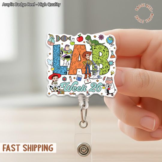 Lab Week 2026 Badge Reel Lab Scientist Badge Blood Bank Laboratory Badge Reel Phlebotomist Badge Reel Lab Tech Gift Id Holder Lab Story Gift