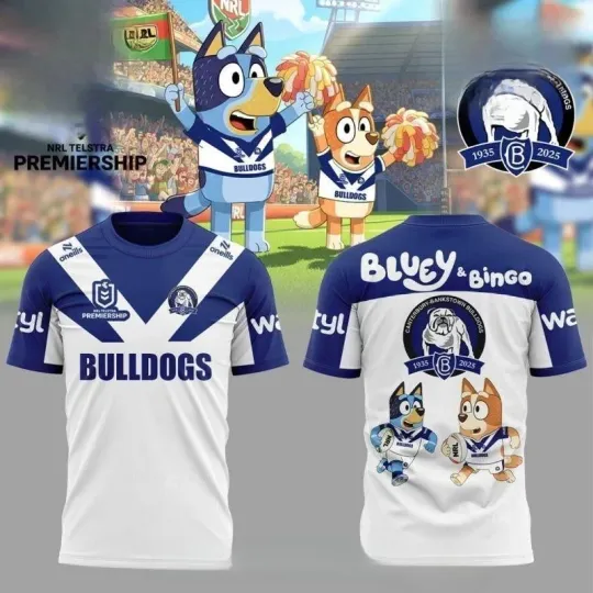 Discover Bulldogs NRL x BlueyDad and Bingo Tshirt