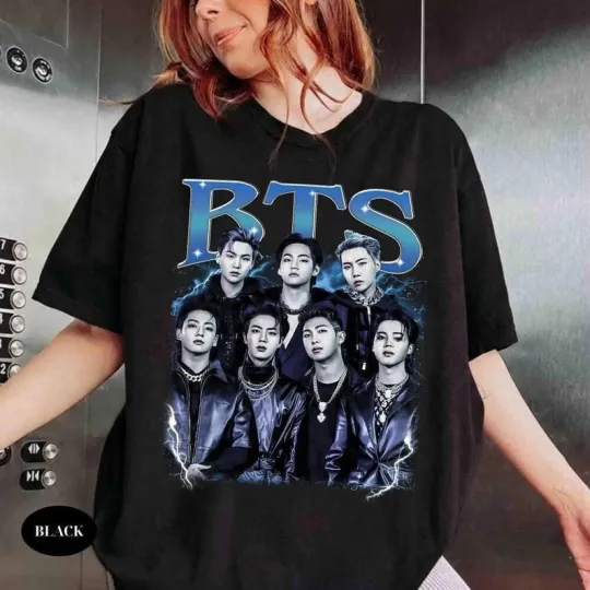 Discover BTS World Tour 2026 T-Shirt Limited Retro 90s Bootleg