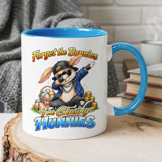 Discover Dabbing Easter Bunny Coffee Mug, Funny Easter Bunny Mug, Cool Kids Easter Mug, Retro Bunny Mug, Easter Gift