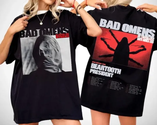 Discover Bad Omens Do You Feel Love Tour 2026 Double Sided T-Shirt Vintage
