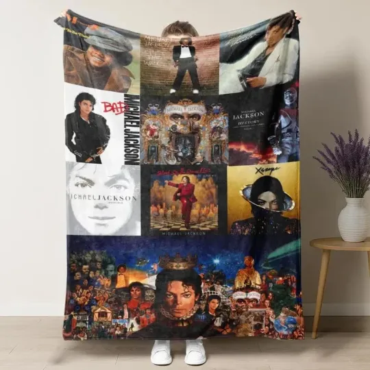 Discover Music Legend Flannel Blanket – Soft Cozy Throw, Fan Gift for Music Lovers