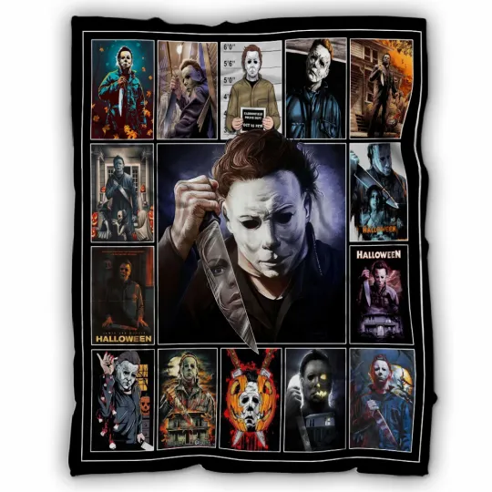 Discover Halloween Film Michael Myers Blanket Michael Myers Fleece, Sherpa Blanket