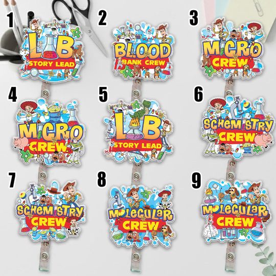 Discover Lab Story Lab Week 2026 Badge Reel, Medical Laboratory Professional Gift, Retractable ID Holder for Lab Techs, Fun Lab Accessory  G6HH01