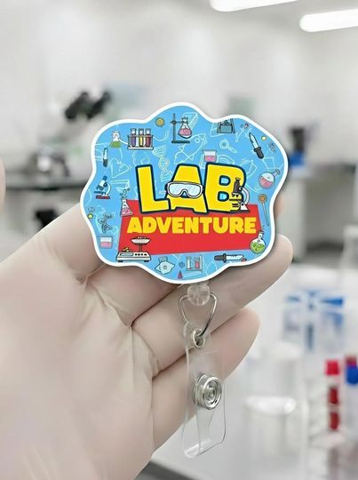 Discover Lab Week 2026 Badge Reel, Lab Story, Badge Holder, Nurse Badge Reel, Lab Tech Badge, Infinity Patients AXLW27