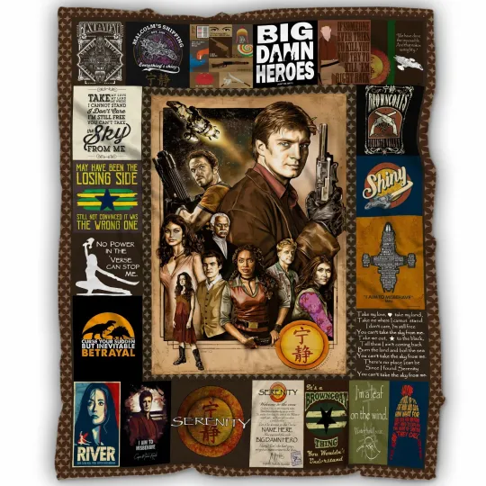 Discover Firefly TV Series Blanket – Browncoat Sci-Fi Memories Gift