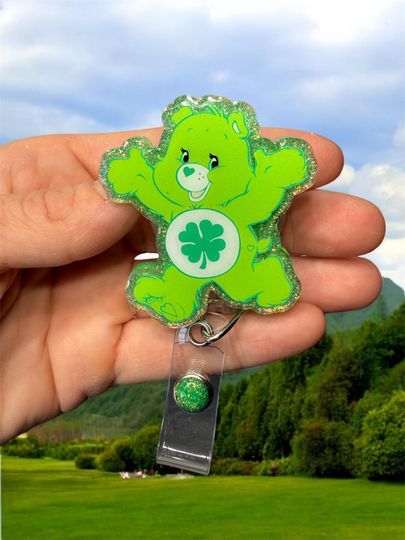 Discover Saint Patricks Day Badge Reel, Nurse Badge Reel, Teacher Badge Reel, Retractable Reel, Glitter Badge Reel, RN Badge Reel, Anxiety badge reel