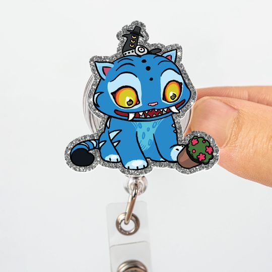 Discover Kpop Demon Hunter Badge Reel, Acrylic Cute Derpy ID Holder