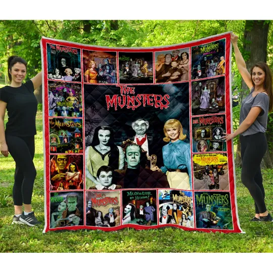 Discover The Munsters Quilts, The Munsters Quilt Blanket Super Soft Comfy Warm Plush