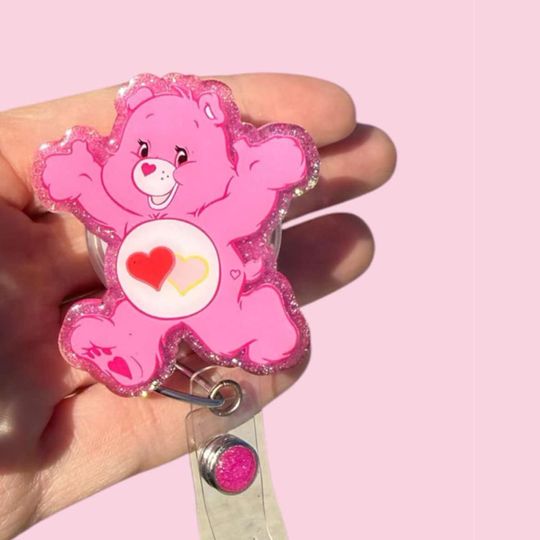 Discover Cute Bear Badge Reel, Cute Bear ID Holder, Nurse Badge Reel, Teacher Badge Reel, Retractable Reel, Glitter Badge Reel, Gift Badge Reel