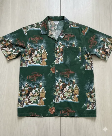 Discover Disney Mickey and Friends Christmas Hawaiian Shirt