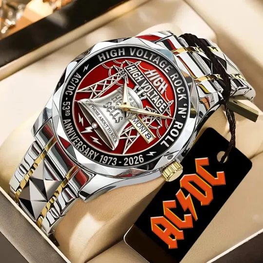 AC.DC 53rd Anniversary Alloy Luxury Quartz Watch
