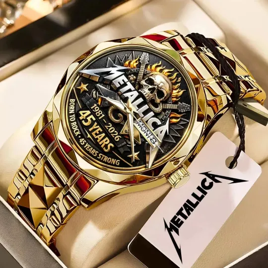 Discover Metallic 45th Anniversary Alloy Luxury Quartz Watch