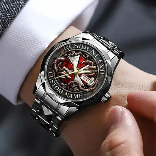 Discover Personalized Resident Evil Alloy Luxury Quartz Watch