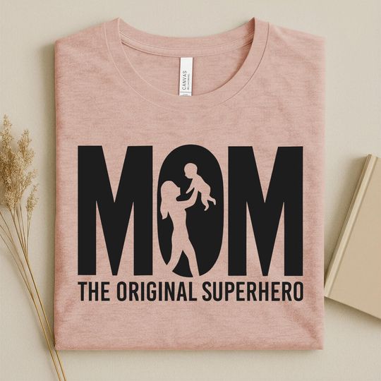 Discover Mom Superhero Shirt, Mother's Day Gift, Bella Canvas Super Mom Tee, Mama Graphic Top