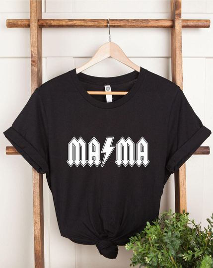 Discover Mama T-Shirt: Rock and Roll Mom Tee