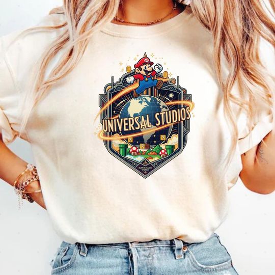 Discover Universal Studios 2026 Shirt, Super Mario World Universe Park Tee, Theme Park Apparel