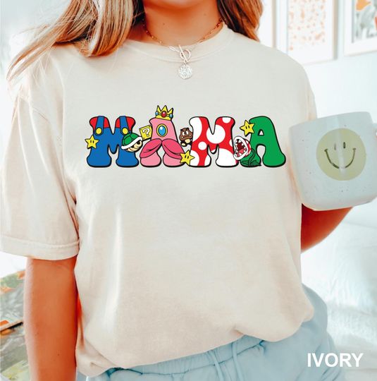 Discover Super Mario Mama Shirt Universal Studios Mama Shirt Universal Studios Mario Shirt Comfort Colors Mom Gift