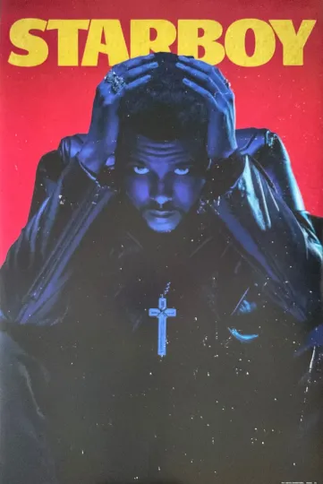 Weeknd Starboy Album Cover Poster Vertical Poster