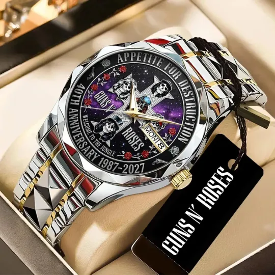 Discover Guns N’ Roses 40th Anniversary Alloy Luxury Quartz Watch