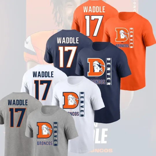 Discover Jaylen Waddle #17 Denver Broncos 2026 Player Name & Number For Fans