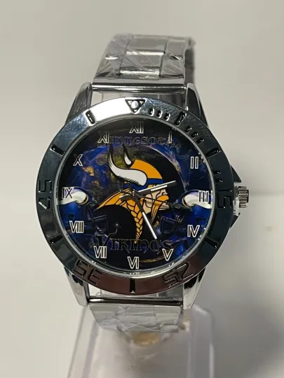 Discover Minnesota Vikings Stainless Steel Men's Watch