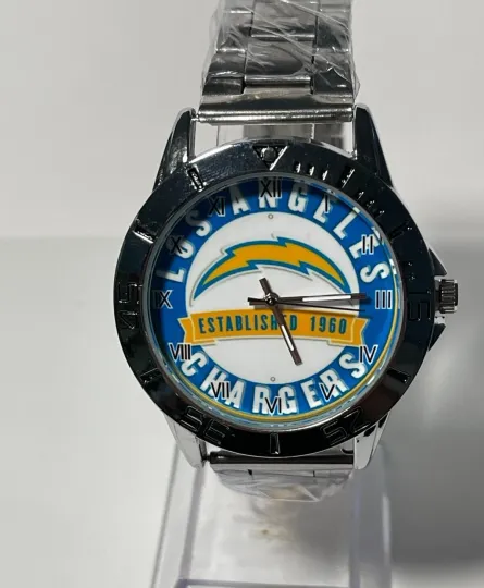 Discover Los Angeles Chargers Logo Stainless Steel Men's Watch