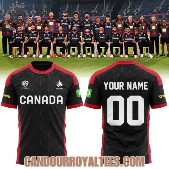 Personalized Cricket Canada Men’s T20 World Cup 2026 Shirt