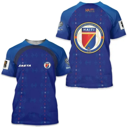 Discover Haitian Football Federation 2026 World Cup 3D Unisex T-Shirt For Men Women
