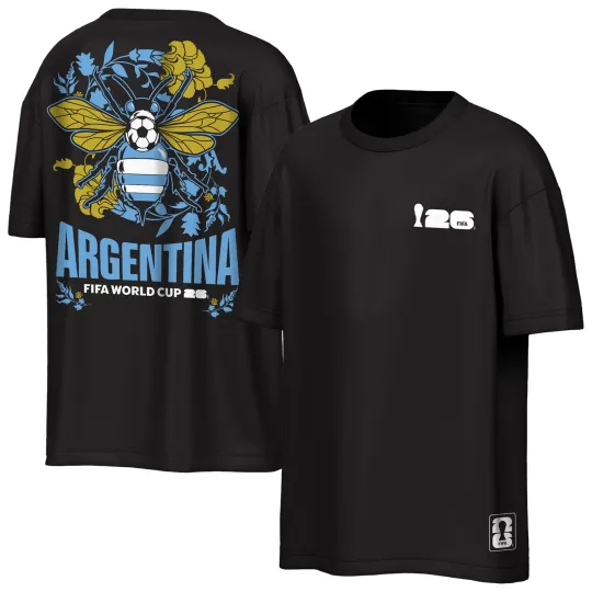 Discover Men's Outerstuff  Black FIFA World Cup 2026 Rally Oversized 2-Hit T-Shirt