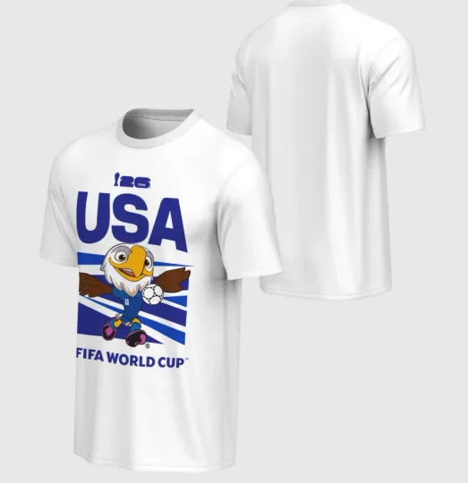 Discover 2026 World Cup Usa Mascot Unisex T-Shirt Fullsize S-5Xl