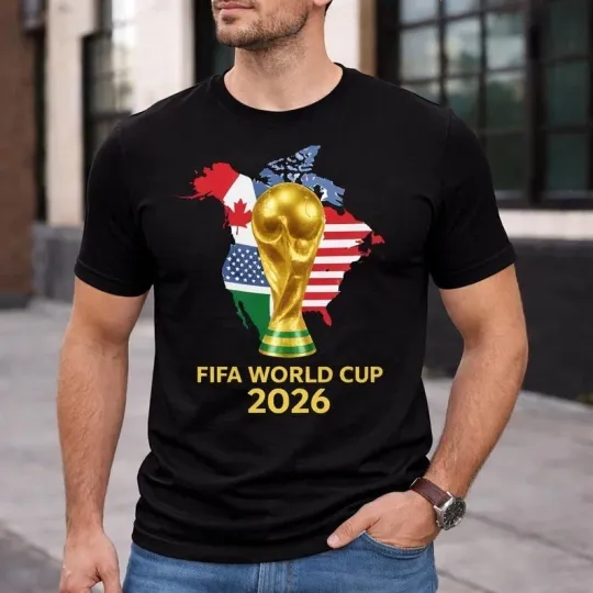 Discover FIFA World Cup 2026 Shirt, USA Canada Mexico Soccer T-Shirt, Football Fan Tee