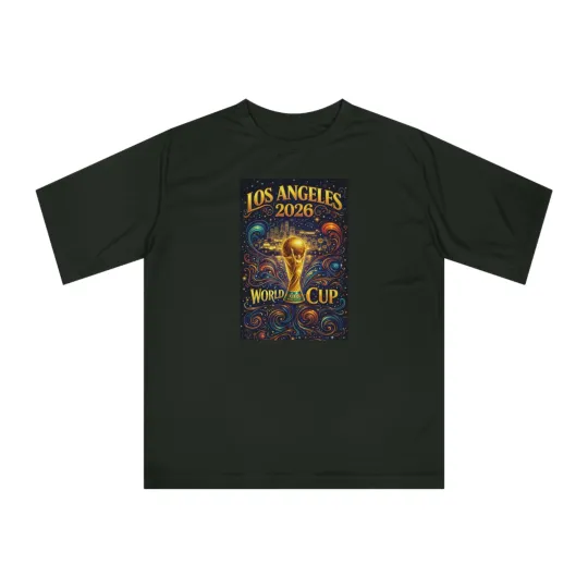 Discover Los Angeles 2026 World Cup T-shirt | Soccer Trophy Poster