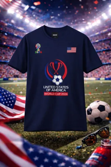 World Cup 2026 USA Fan T-Shirt | Soccer Lover Graphic Tee | Football Championshi