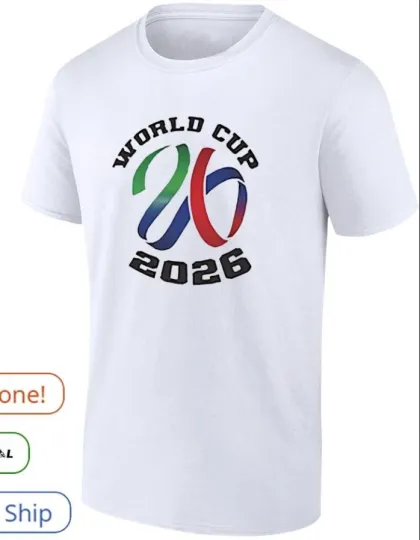 Fifa1 World Cup 2026 Logo T-Shirt Fullsize S-5Xl
