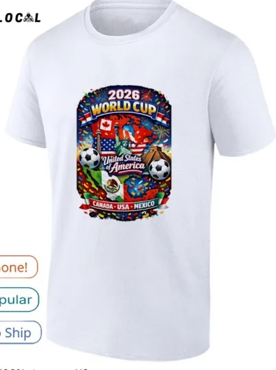Discover World Cup 2026 United States Canada Usa Mexico T-Shirt Fullsize S-5Xl