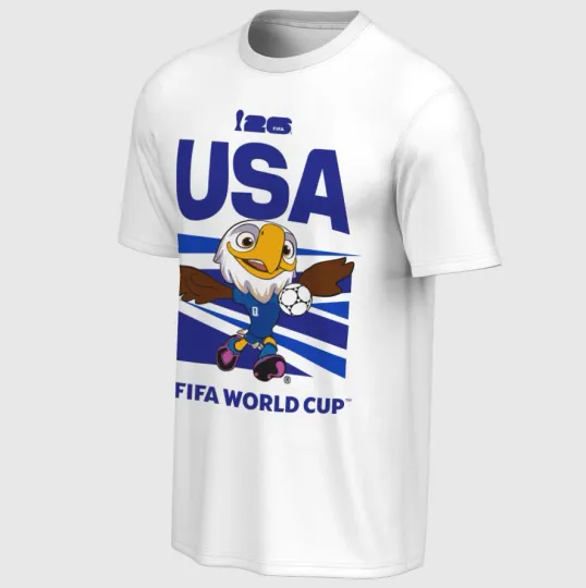 Discover 2026 World Cup Usa Mascot White T-Shirt
