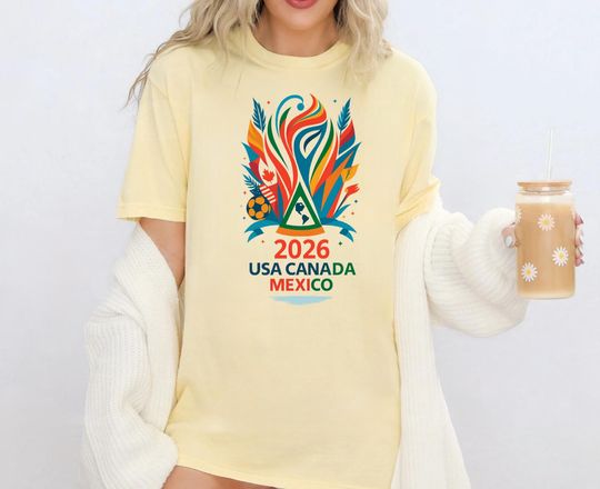 Comfort Colors USA World Cup 2026 Shirt, International Soccer Championship T-shirt, Soccer Fan Gift