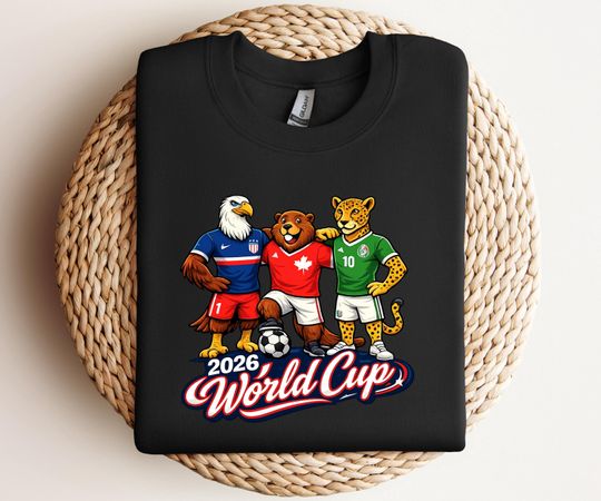 Discover 2026 World Cup Mascot Shirt, USA Mexico Canada Soccer Fan Apparel