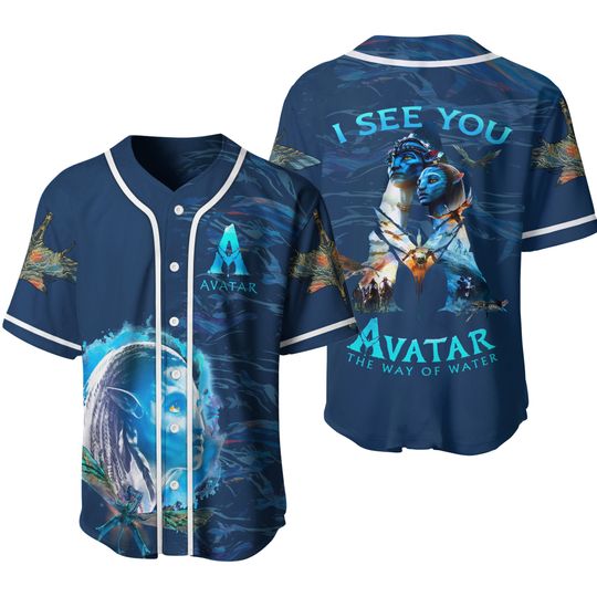 Avatar the Way of Water Baseball Jersey, Avatar Movie Jersey Shirt