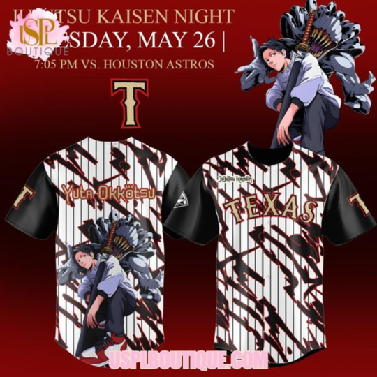 Texas Rangers x Jujutsu Satoru Night “Yuta” 2026 Jersey