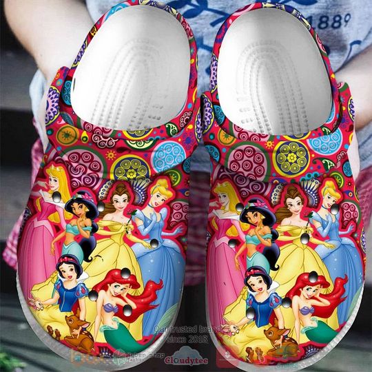 Disney Princess Character Cartoon Clog Shoes, Clogs Shoes For Men Women and Kid
