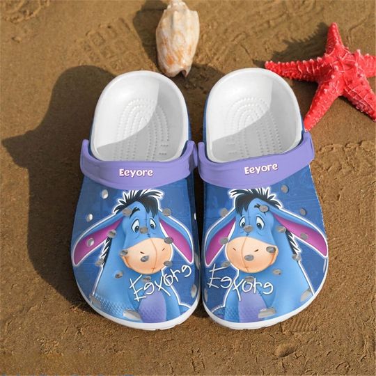 Eeyore Winnie The Pooh Cartoon Clog Shoes, Clogs Shoes For Men Women and Kid