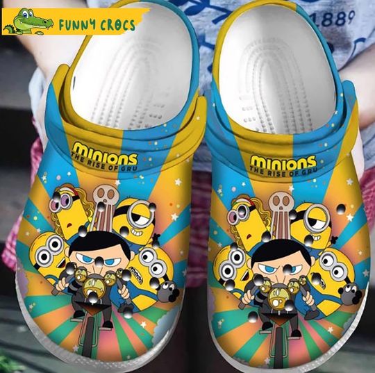 Minion Cartoon Clog Shoes, Clogs Shoes For Men Women and Kid