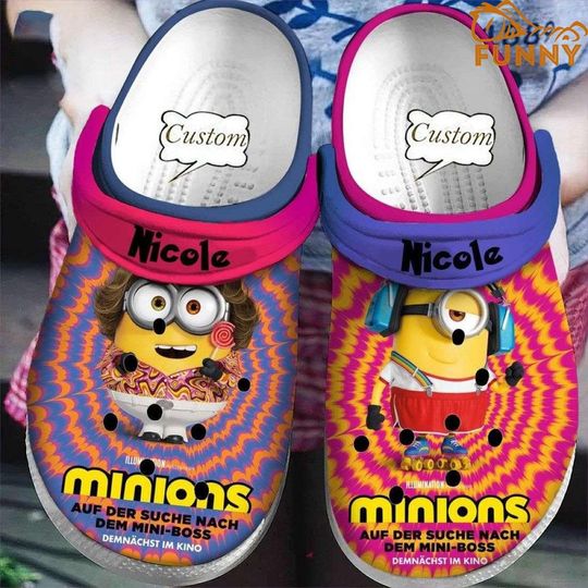 Minion Cartoon Clog Shoes, Clogs Shoes For Men Women and Kid