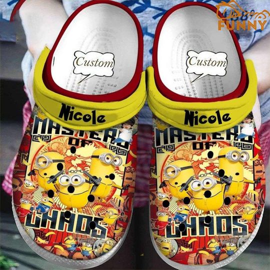 Minion Cartoon Clog Shoes, Clogs Shoes For Men Women and Kid